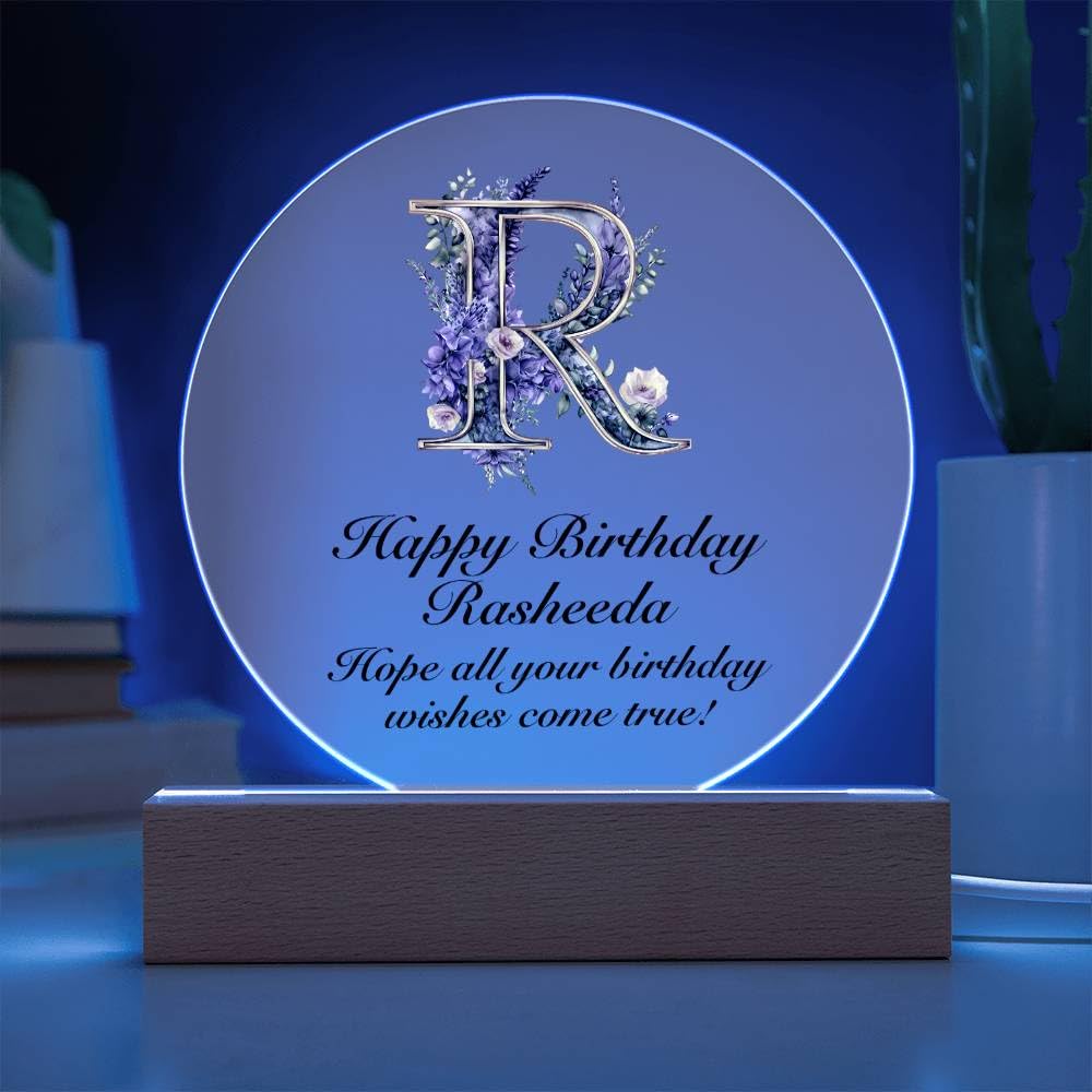 Amazon.com: Generic Happy Birthday Rasheeda v02 - Circle Acrylic
