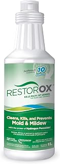 RestorOx 10101 Cleans Kills & Prevents Mold & Mildew, Sanitizes & Kills Germs with Accelerated Hydrogen Peroxide, Ready-to-Use, 1-Liter