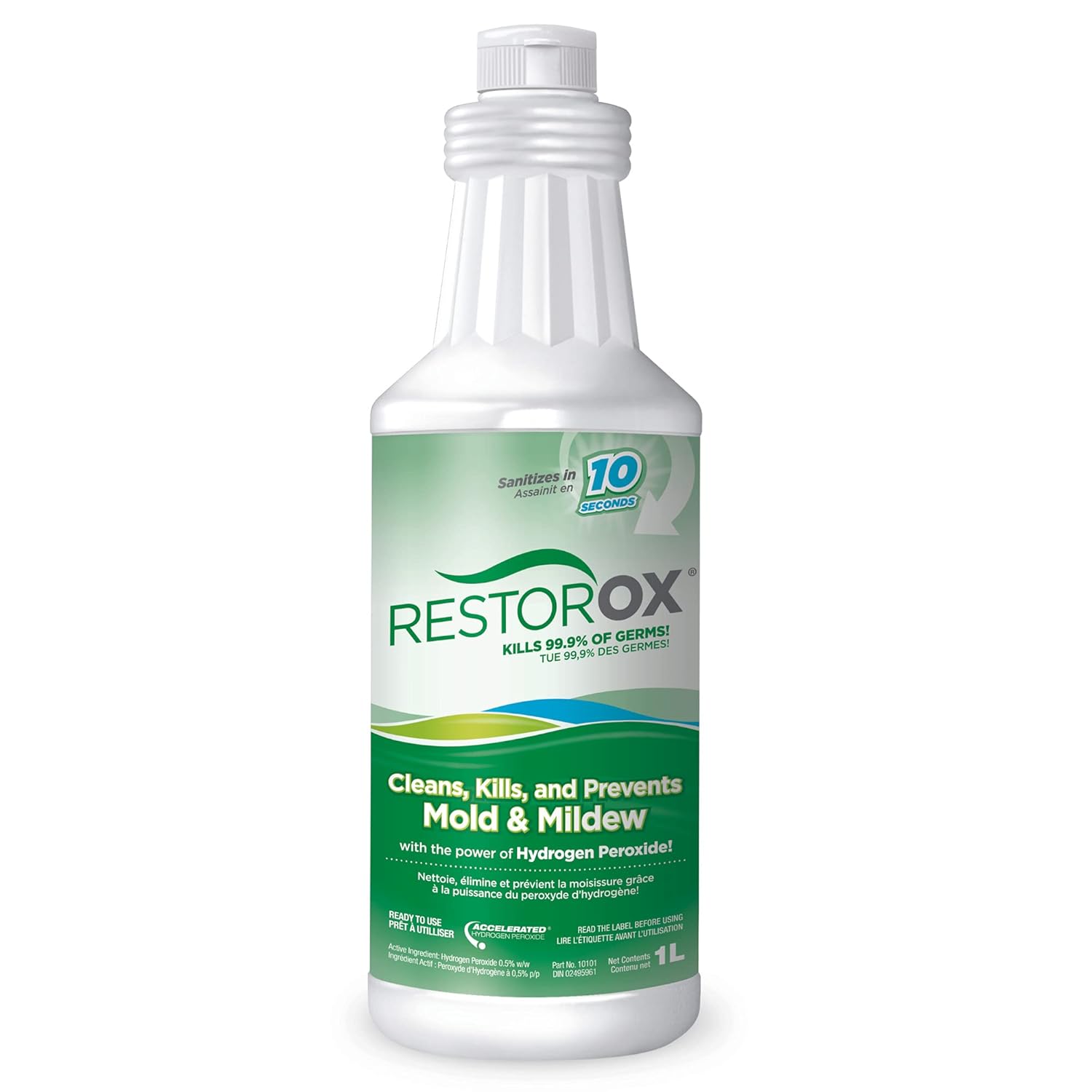 RestorOx 10101 Cleans Kills & Prevents Mold & Mildew, Sanitizes & Kills