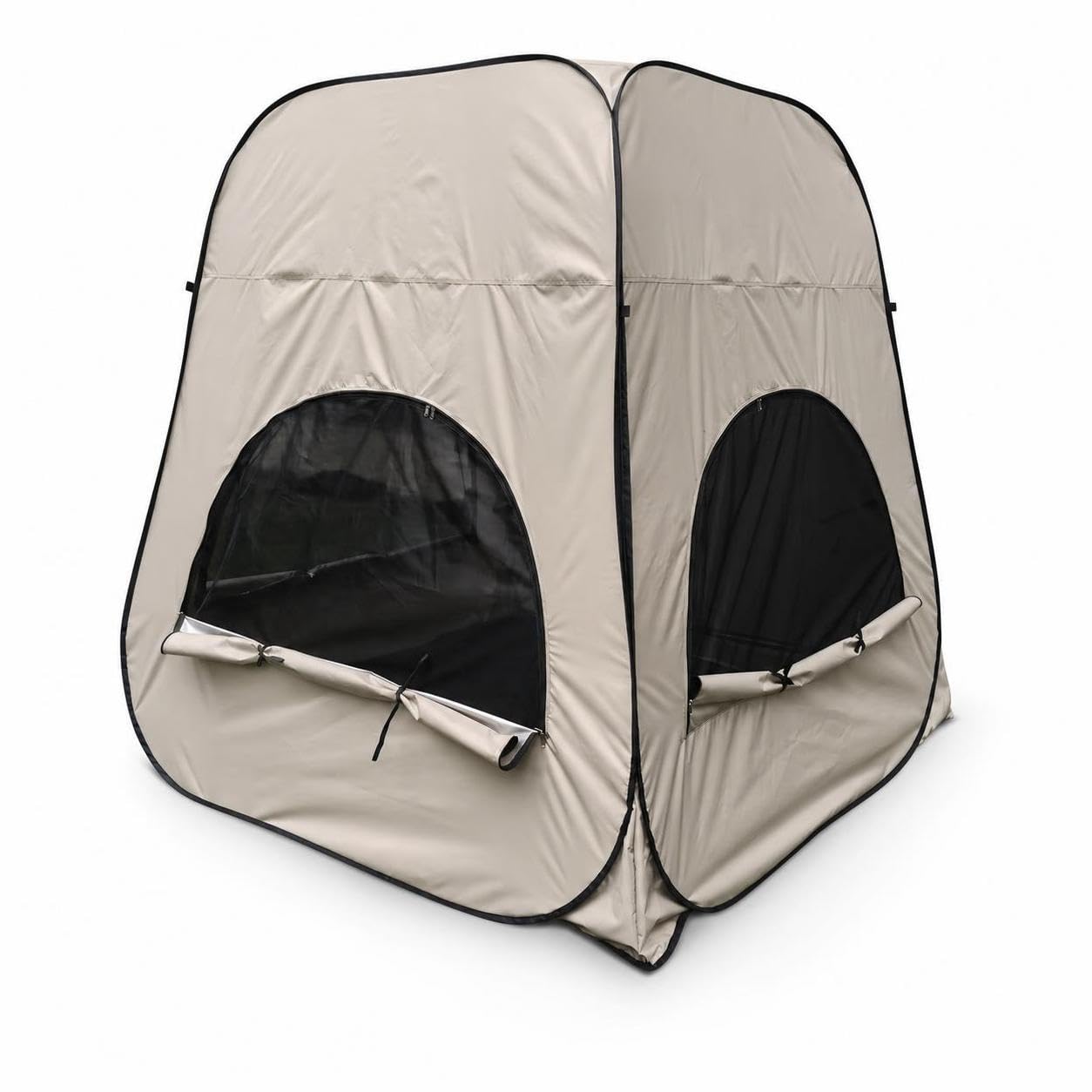 da Campeggio Automatica per 4-6 Persone con Zanzariera Integrata, Resistente all'Acqua, per relax, Argento e Nero, 2 * 2 * 1.9 metri