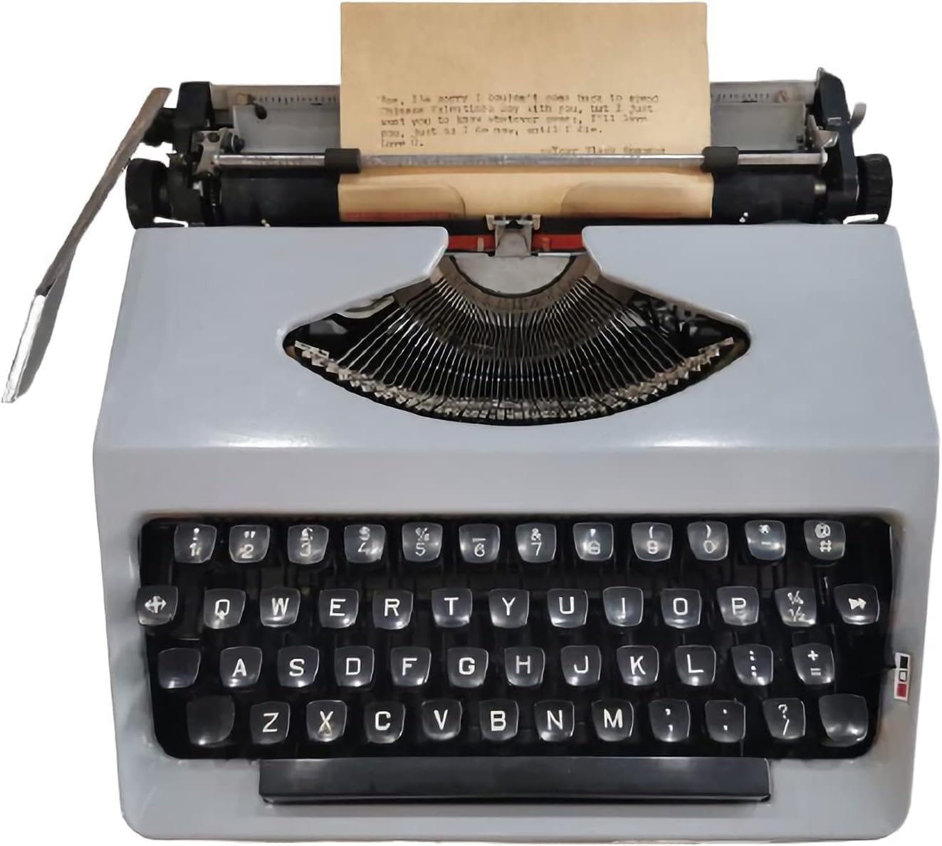 HOKA ブラック 27.5cm 機械式英語タイプライター 昔ながらのポータブル 手動メモ 手紙 執筆