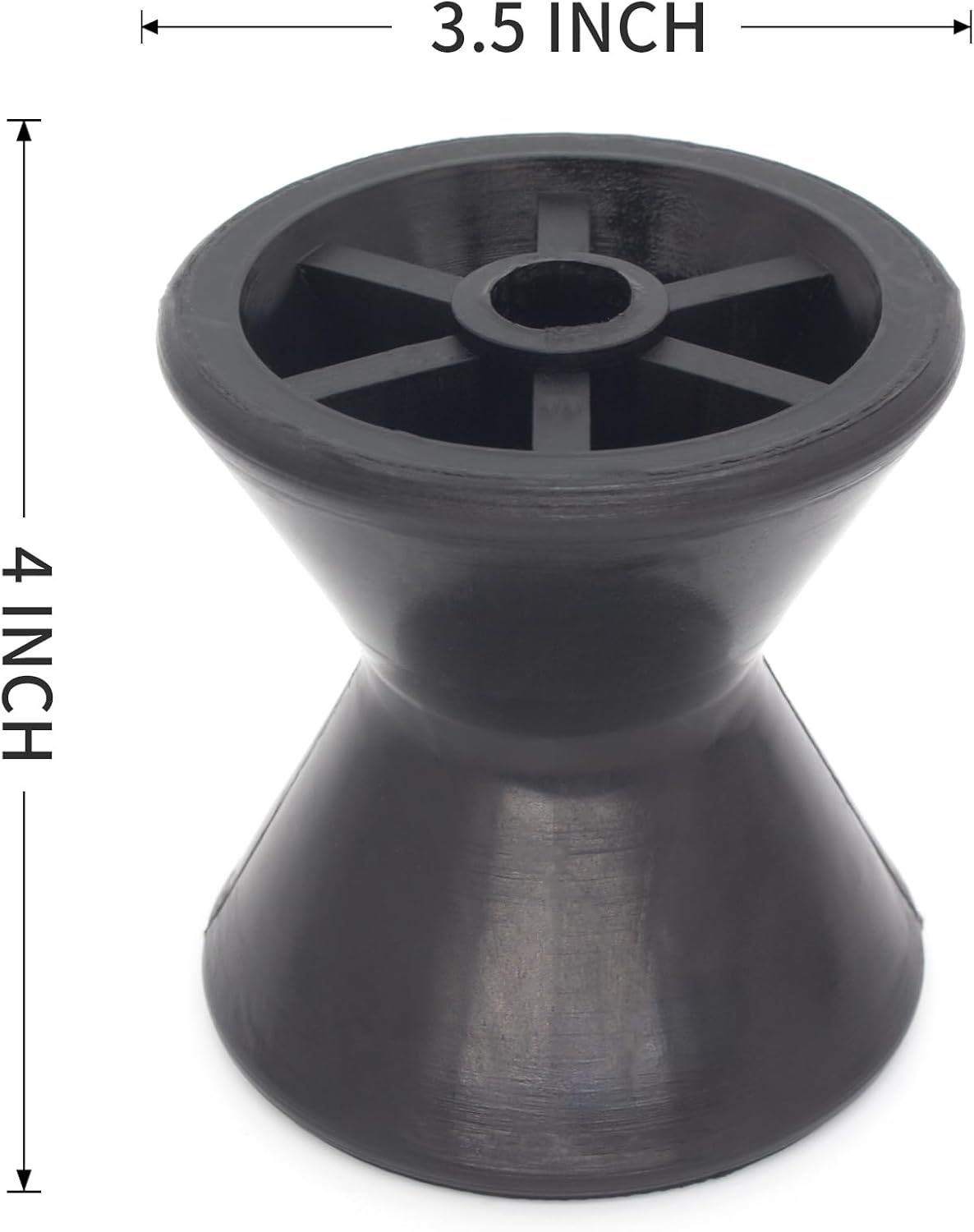 5" X 3" & 7" X 4" Boat Trailer Roller Assembly with 1/2 Inch Shaft Bow Stop