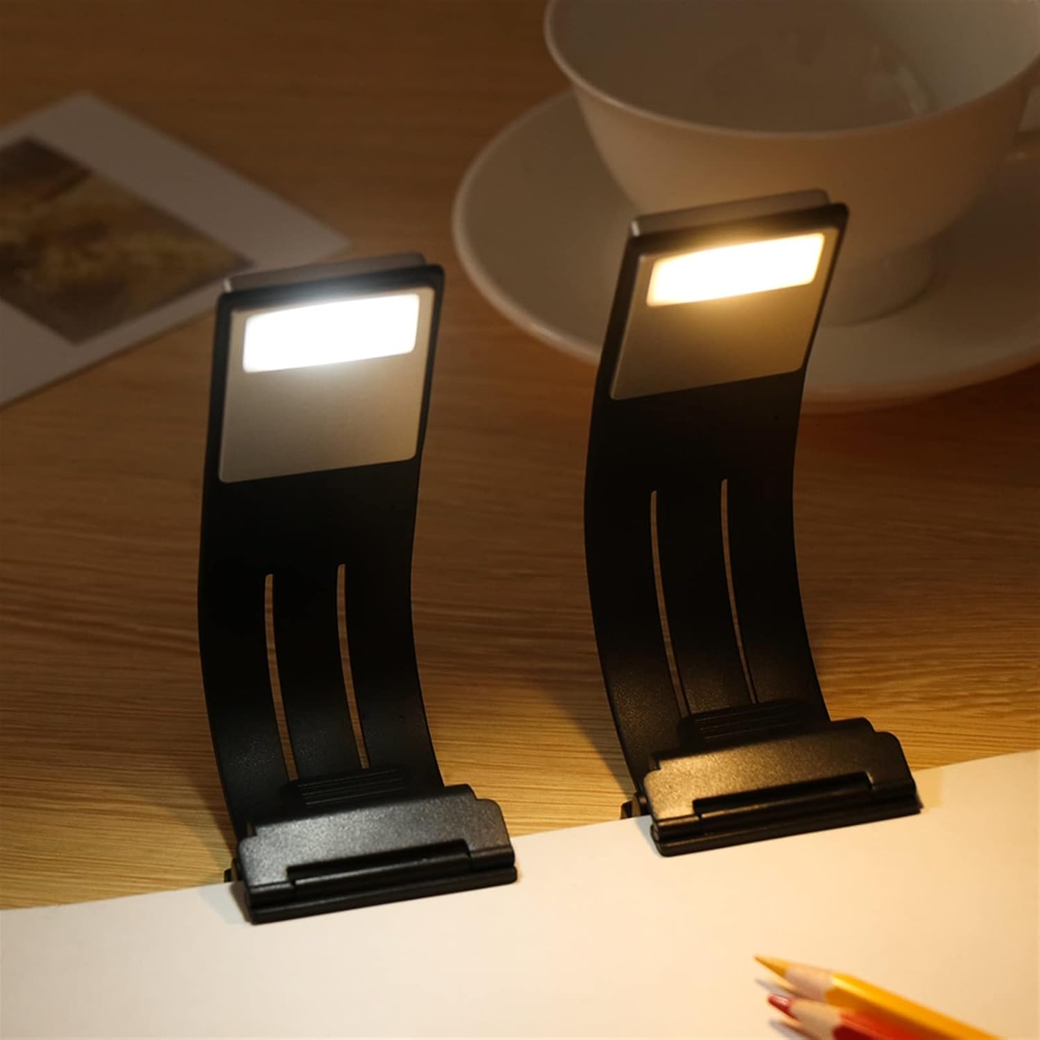 Small Black Table lamp USB Rechargeable LED Flashlight Flexible Book Clip Reading Lights Portable Flashlight Emergency Torch for Kindle E-Book