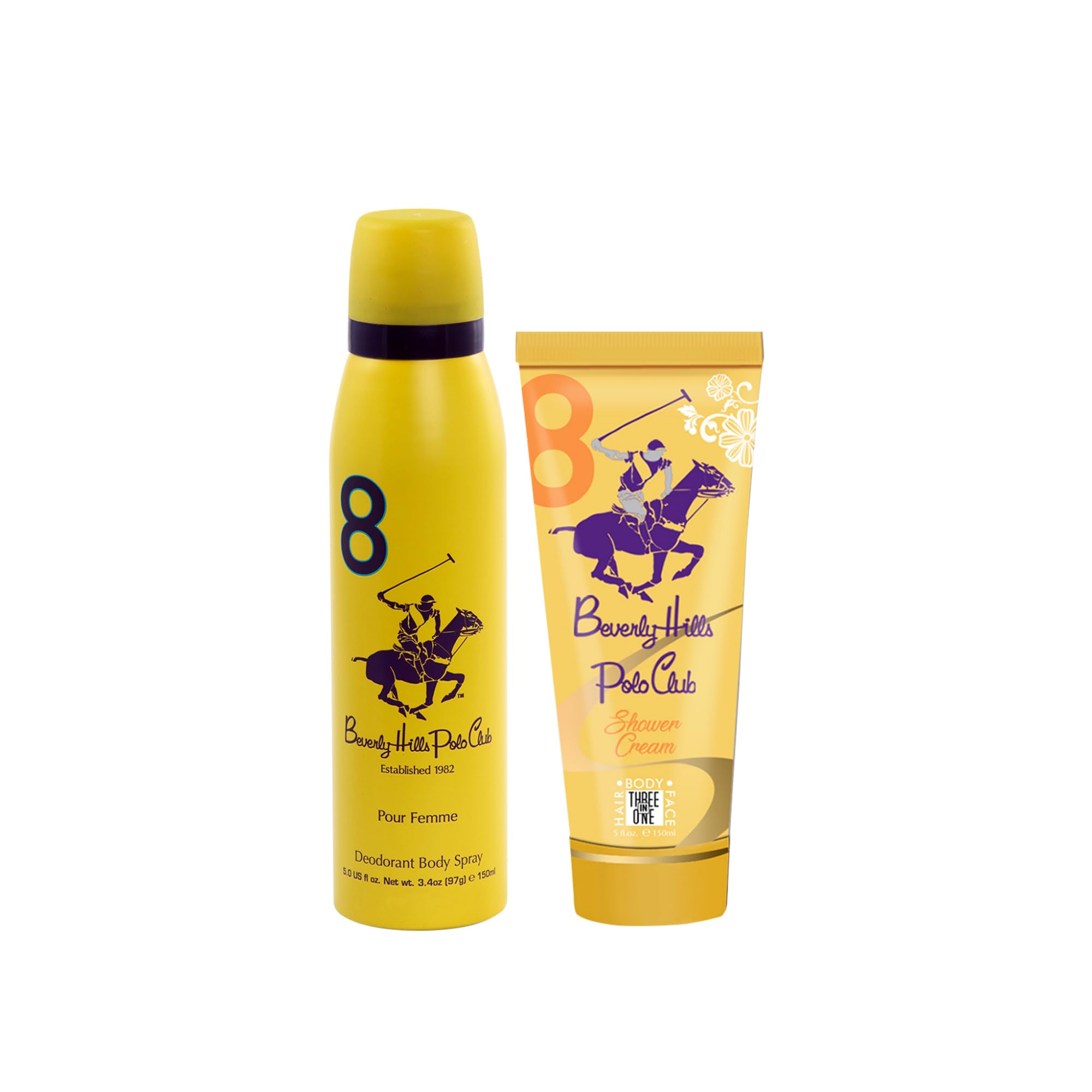 Beverly Hills Polo Club Gift Set No.8 (Women's) Body Mist 150ml + Shower Cream 150ml-picture-11
