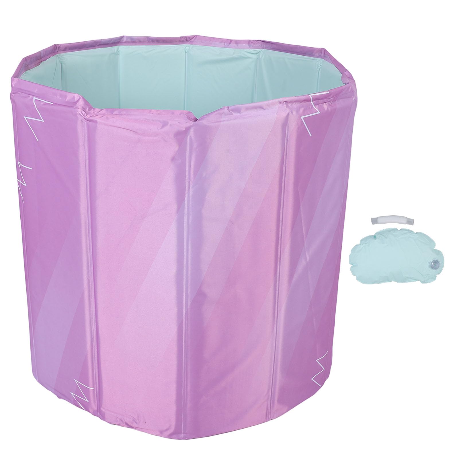 Składana Wanna z gorącą wodą Przenośna dla Sportowców 7 Warstw Izolacyjnych Wanna do Zimnego Zanurzenia dla Domu Sporty na świeżym Powietrzu Tkanina z Siatki PVC (70cm)