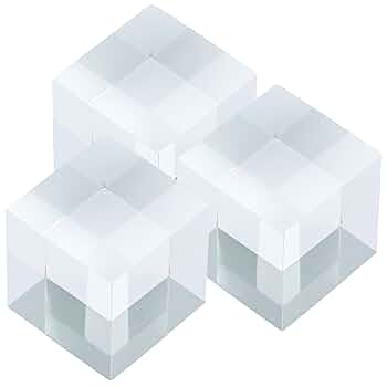 Amazon.co.jp: つくしサイエンス アクリルブロック 40×40×40mm 3