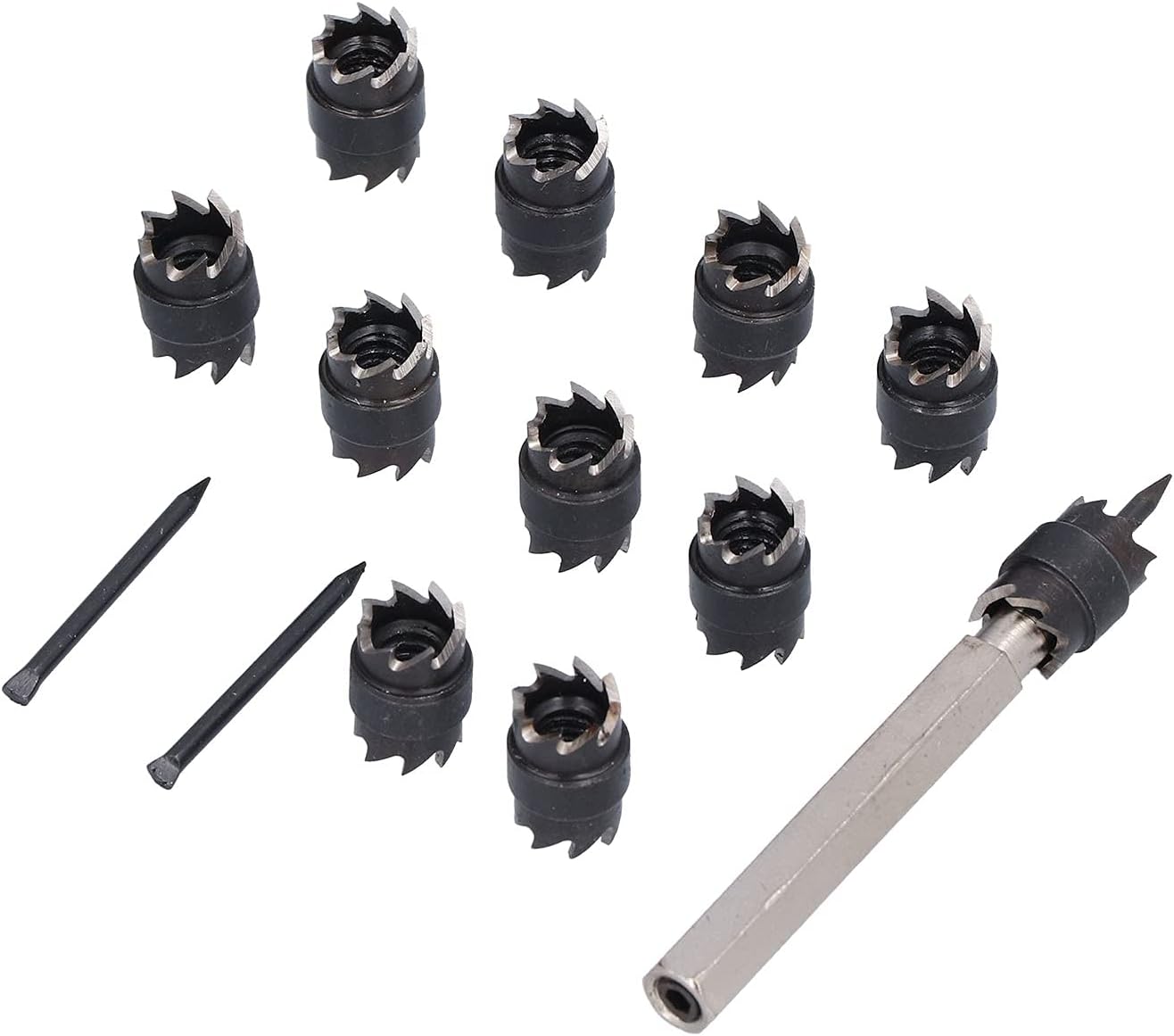 Fafeicy Spot Weld Cutter Spot Welding Drill Bit Weld Drill Tool High Speed Steel Double Sided Blade 3/8 Inch Stable Drilling Low Cut Resistance for Removing Welded Panels