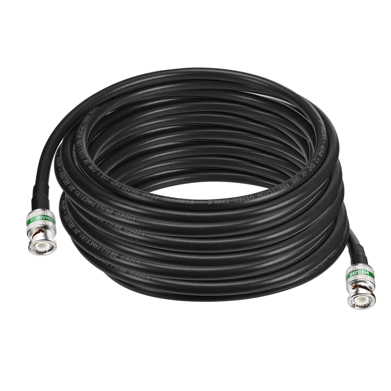 Superbat Cavo BNC 7.62m 12G SDI 75Ohm Belden 4694R Cavo Maschio a Maschio Cavo Video SDI per Telecamera di Sicurezza 6G SDI/12G SDI/4K/8K Convertitore SDI Blackmagic Design Video Hub (1 Pezzo)
