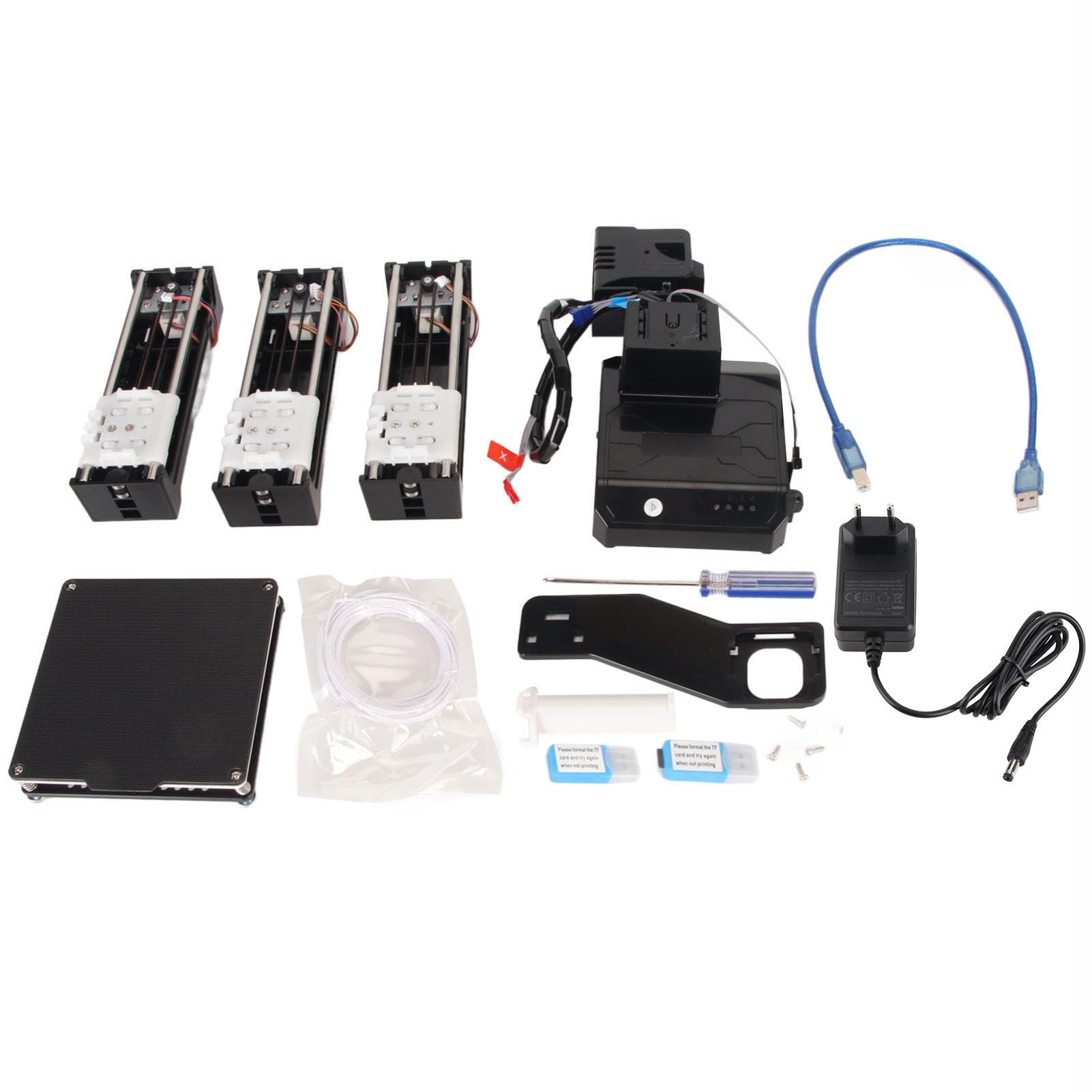 Mini Impresora 3D FDM para Principiantes, Impresora 3D Portátil de Bricolaje de 4 X 4 X 4 Pulgadas, Montaje Rápido, Alta Precisión de Impresión, Volumen de Impresión de (Enchufe de la UE)
