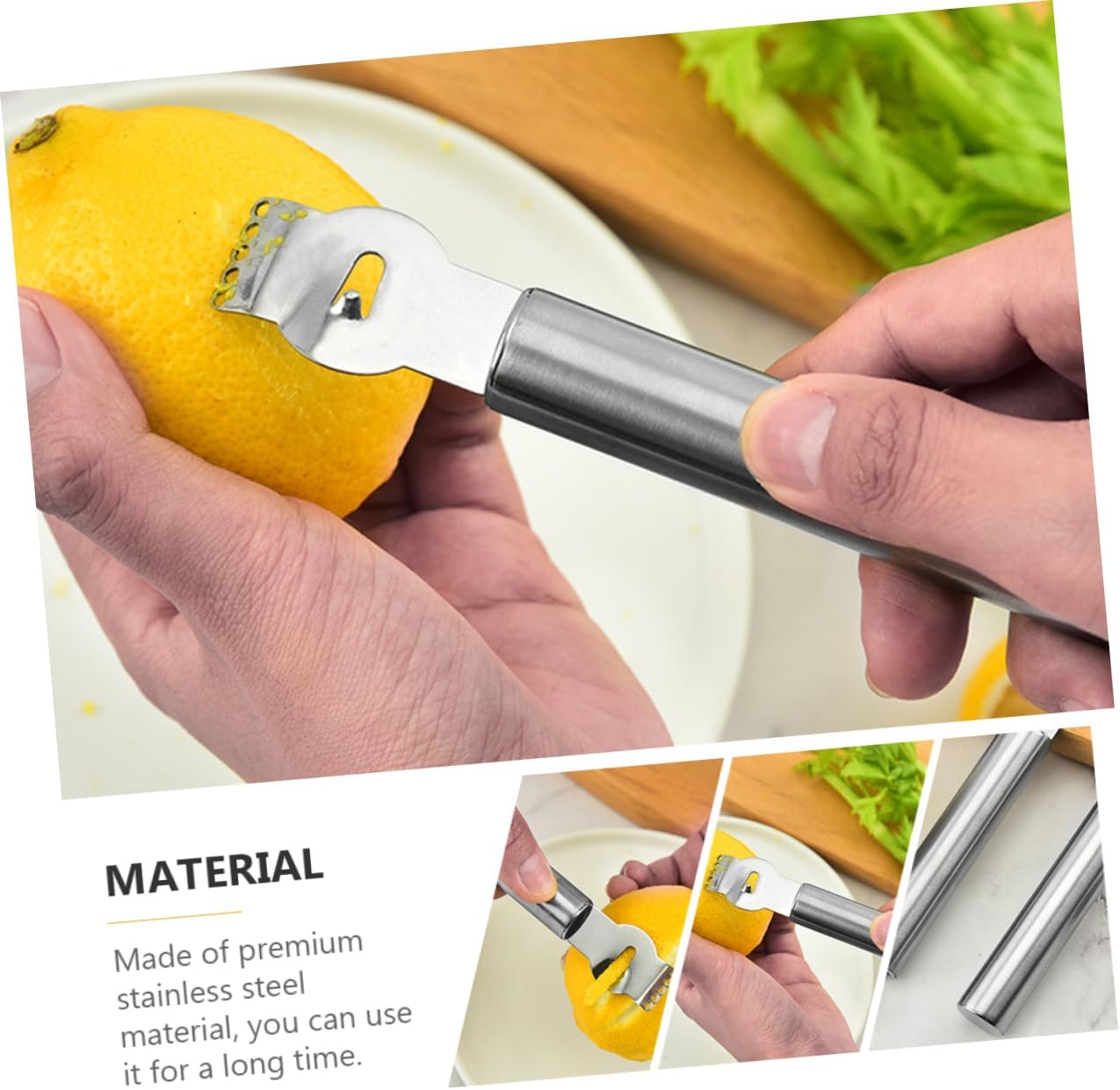 3Pcs Stainless Steel Fruit Peeler and Zester for Home Kitchen Use
