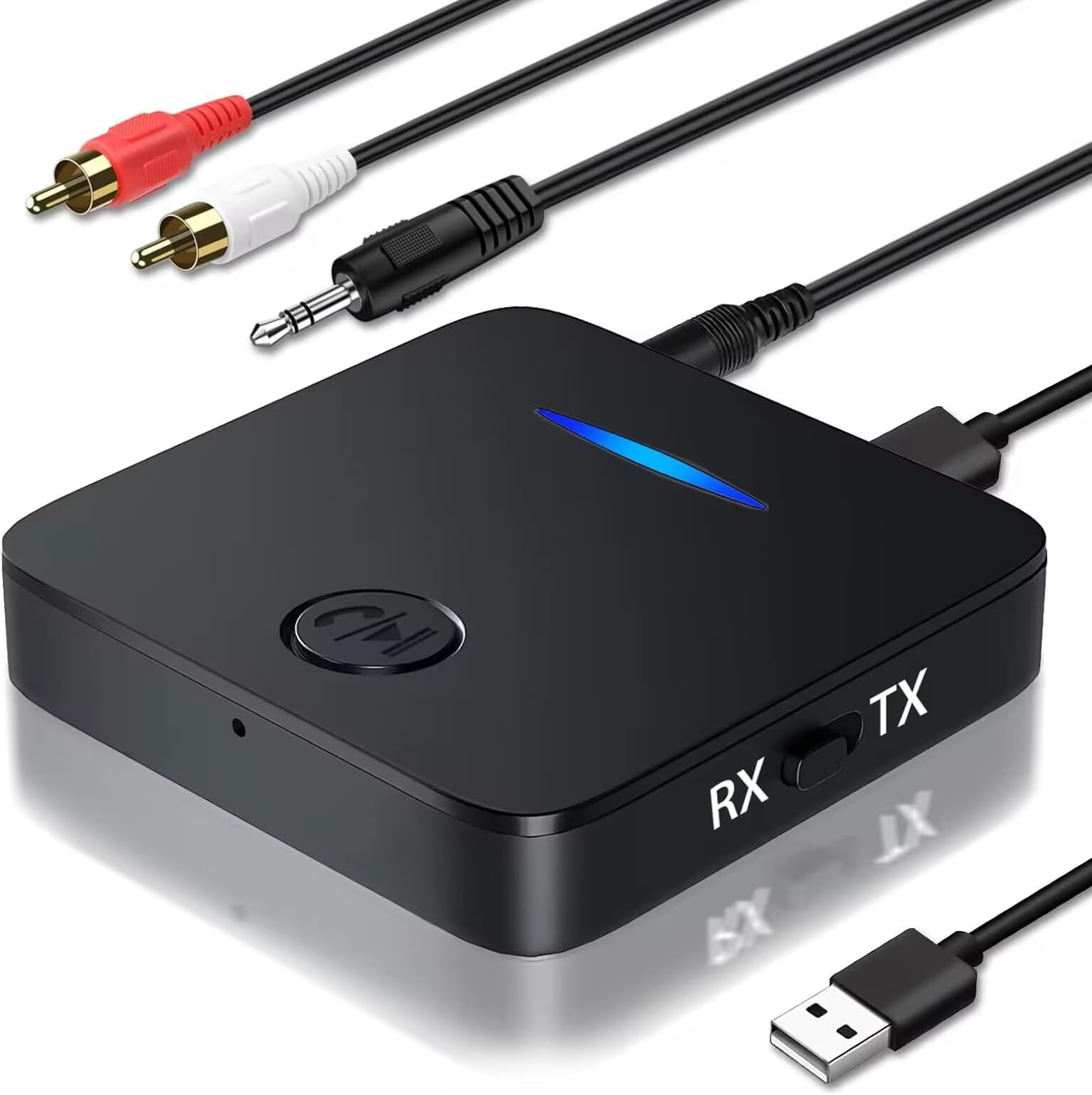 Adaptateur Bluetooth 5.3 Émetteur/Récepteur 2-en-1 – Audio Sans Fil Pour TV, PC, Casque, Home Cinéma & Karaoké