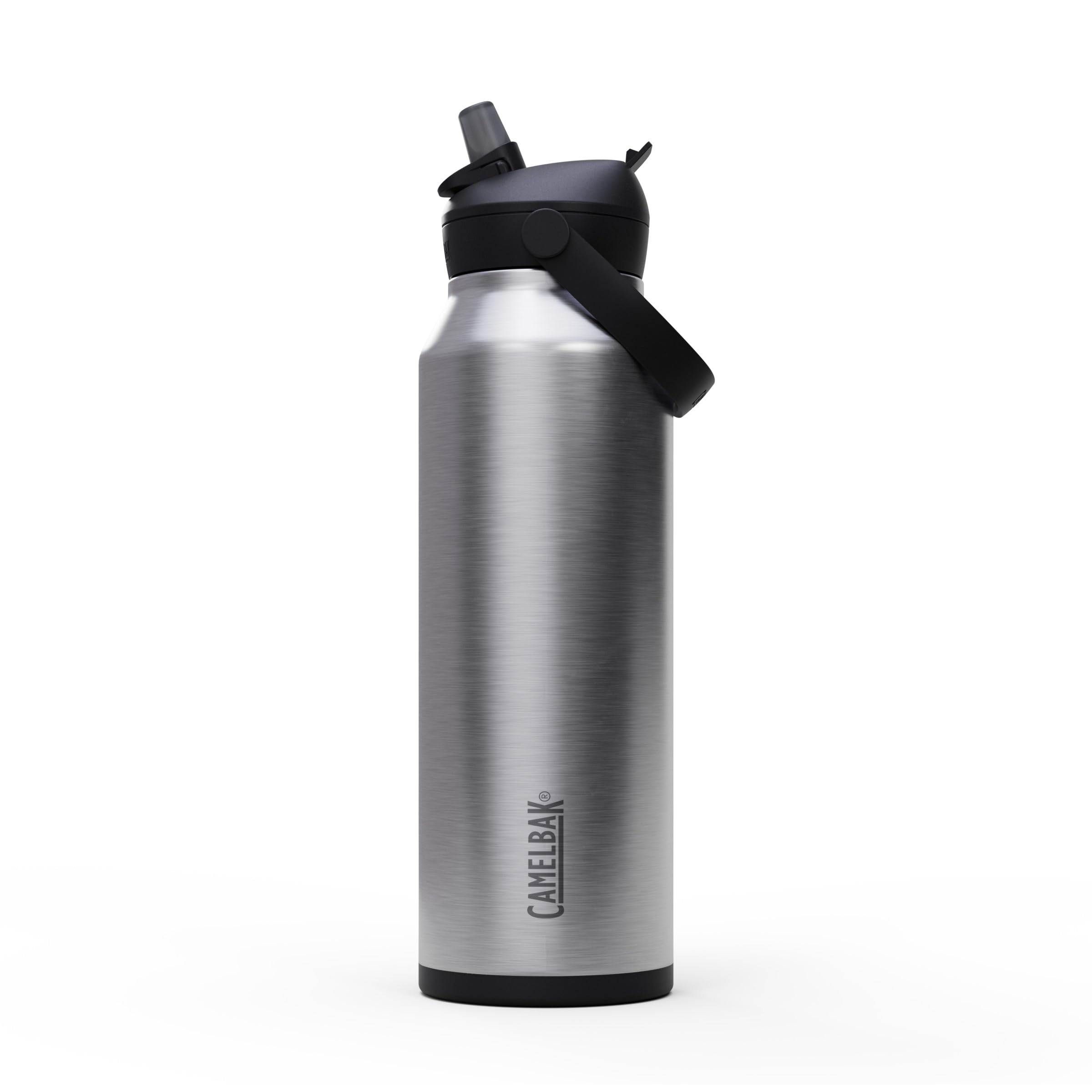 CamelBak Thrive Flip Straw Stainless Steel Water Bottle 40oz, Stainless