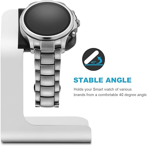 Miniatura 2 de Soporte de reloj de aluminio para relojes inteligentes de múltiples marcas, compatible con Michael Kors, Fossil Gen 6 HybirdGen 6Gen 5Gen 5eGen 4,