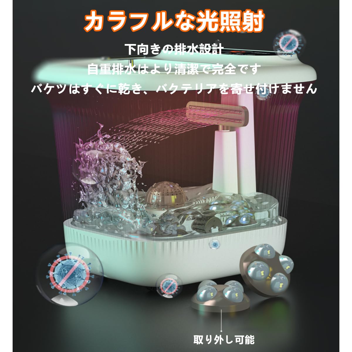 [足の疲れにいかがですか] フットバス 深型 楽天市場】フットバス 深型（美容・健康家電｜家電）の通販