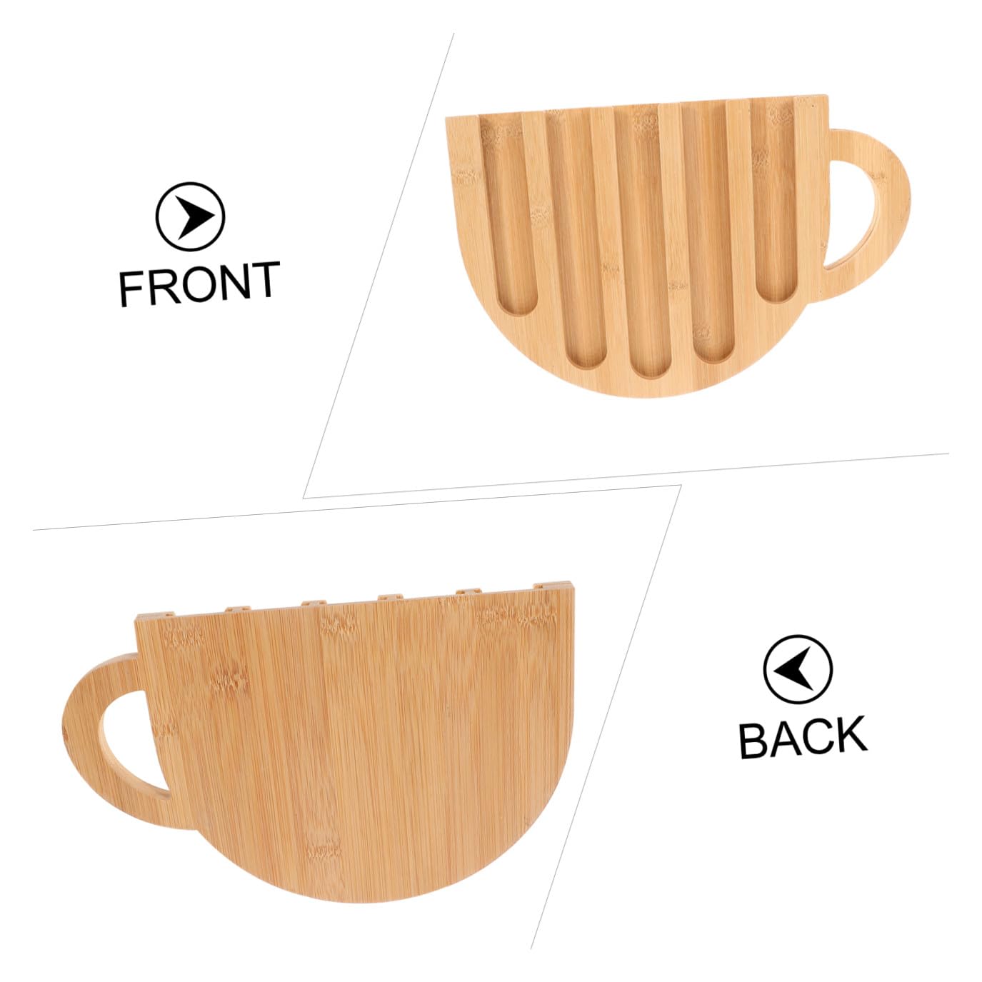 ABOOFAN Expositor para Cápsulas de Café de Madera Forma de Taza Organizador Compacto para Cápsulas Estante para Almacenar y Seleccionar Café en Cocina Soporte Funcional