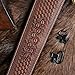 TOURBON Vintage Leather Rifle Sling with or Without Swivels Hunting Gun Strap for Shotgun with Thumb Loop (Sling with Type1 Swivels)