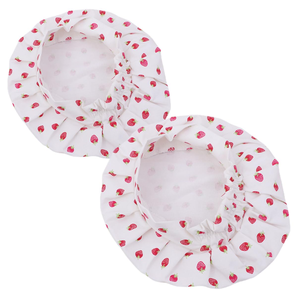 FRCOLOR 2Pcs Chef Hat Comfortable Cosplay Chef Cap for Cooking Fun Thick Material for Playtime and Kitchen Activities Strawberry Design