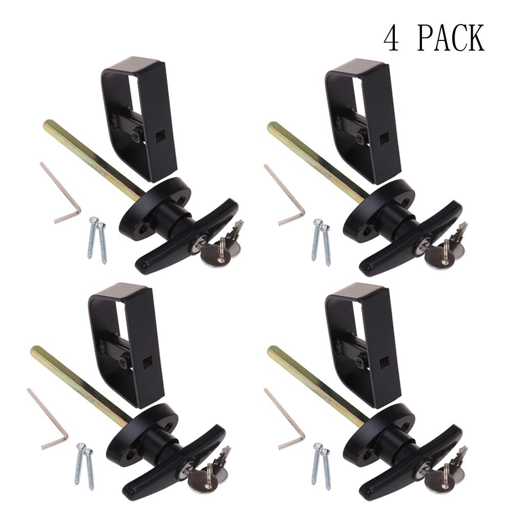 Buy THandle Lock Shed Door Lock with Keys and Screws, 41/2" Stem Tuff