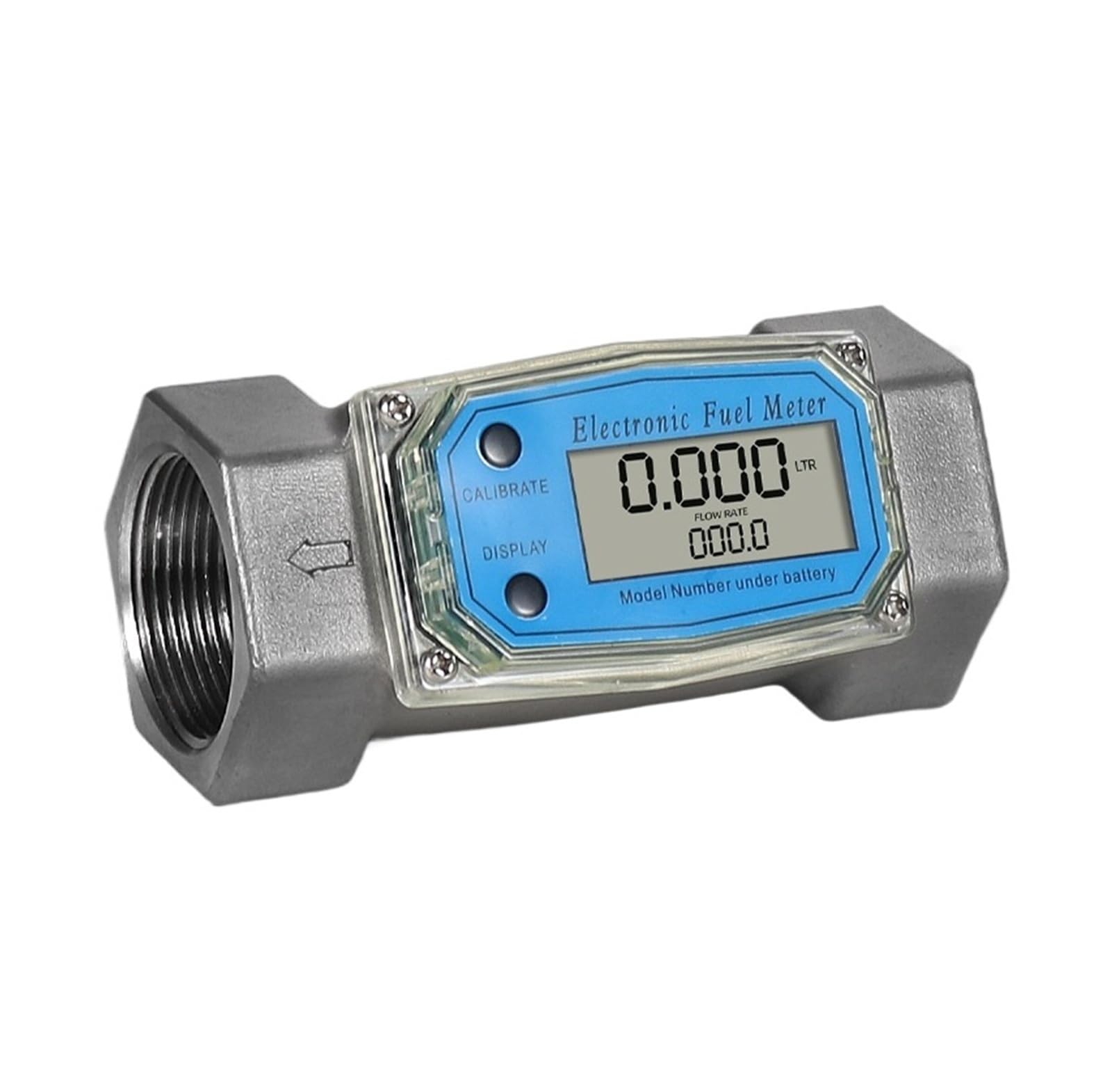 WQGQPXOB Flow Meter Stainless Steel/Aluminum Liquid Meters(Aluminum alloy 1.5)