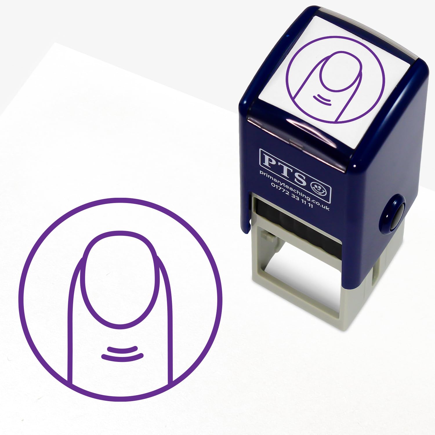 Primary Teaching Services Ltd Purple 1 Finger Spaces Motivational Feedback Marking Stamper School Pupils Work 25Mm Primary Teaching Services (Purple)