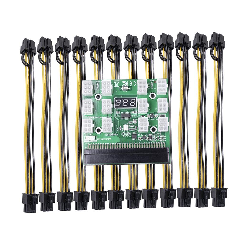2xpower module breakout board for psu server 6pin to 8pin board+20cm cable| power supplies| computer components & parts |computers/tablets & networking