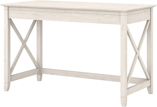 Miniatura 76 de Bush Furniture Key West - Escritorio de 48 W en nogal gris oscuro Gris Oscuro Nogal,gris (cape cod gray),Roble blanco de lino.,cereza bing,Roble