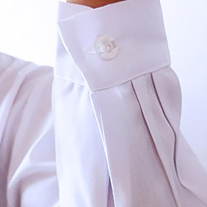 Blouse De Laboratoire Blanche - 100% Coton (55% Coton/45% Polyester), Poches, Boutons, Pour Lycée/collège/chimie