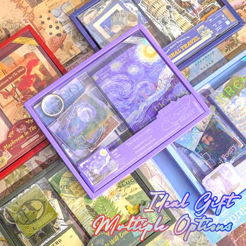 Funto Scrapbooking Kit (154 PCs), Travel Meory-Serie-Global-Reise, perfekt für Kugel Scrapbooking-Materialien, Planer DIY Arts Craft Collage