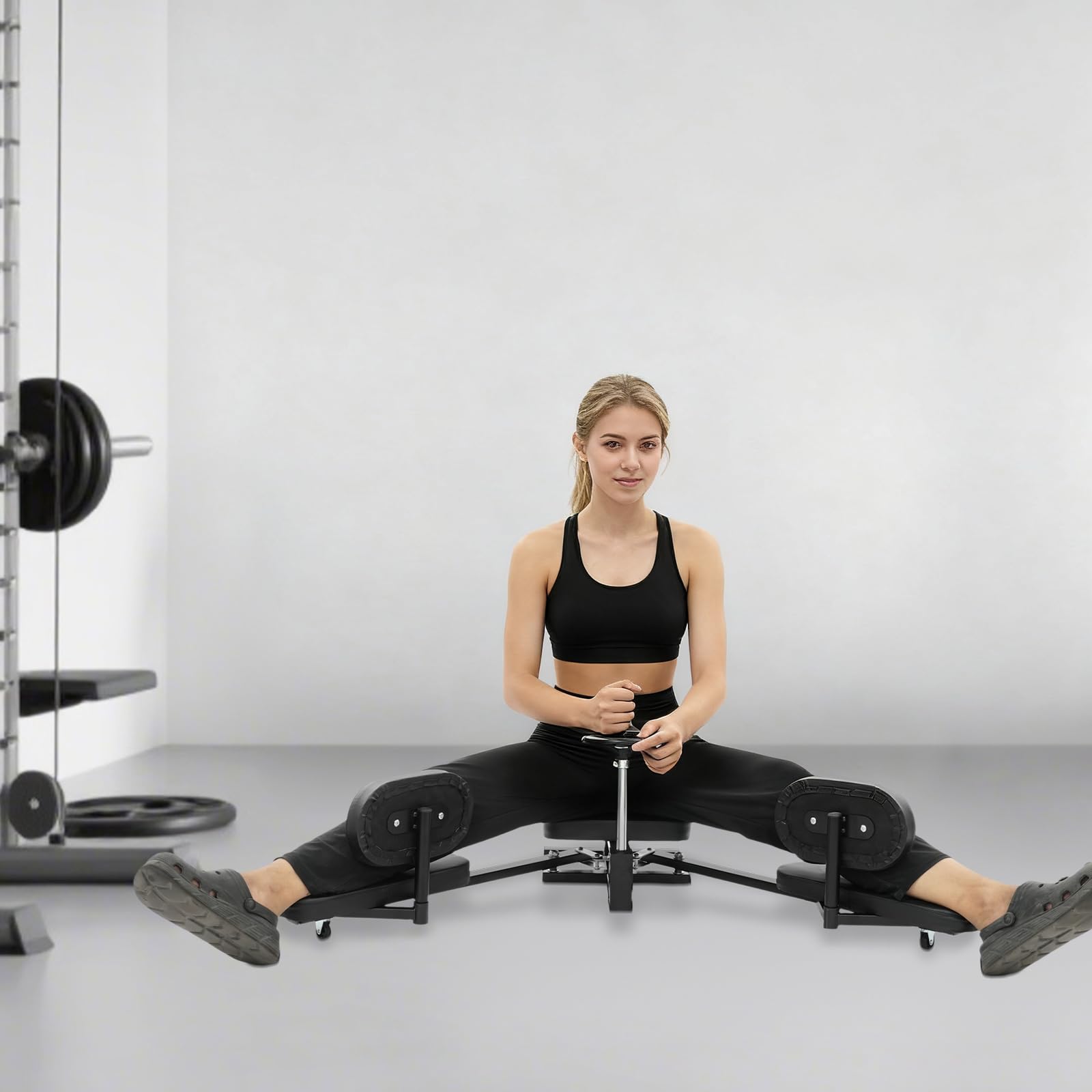 Professioneller Beinspreizer für Flexibilitätstraining, 180° Beinstreck-Trainer, Beinspaltmaschine für Tanz, Yoga und Kampfsport, Verstellbarer Leg Split Machine, Robust bis 100kg Ideal für Heim-Gym
