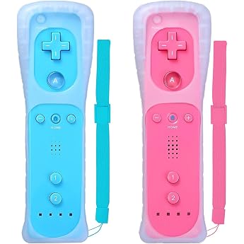 Wii Controller 2 PackController mit Silikonh lle und Handgelenkriemen