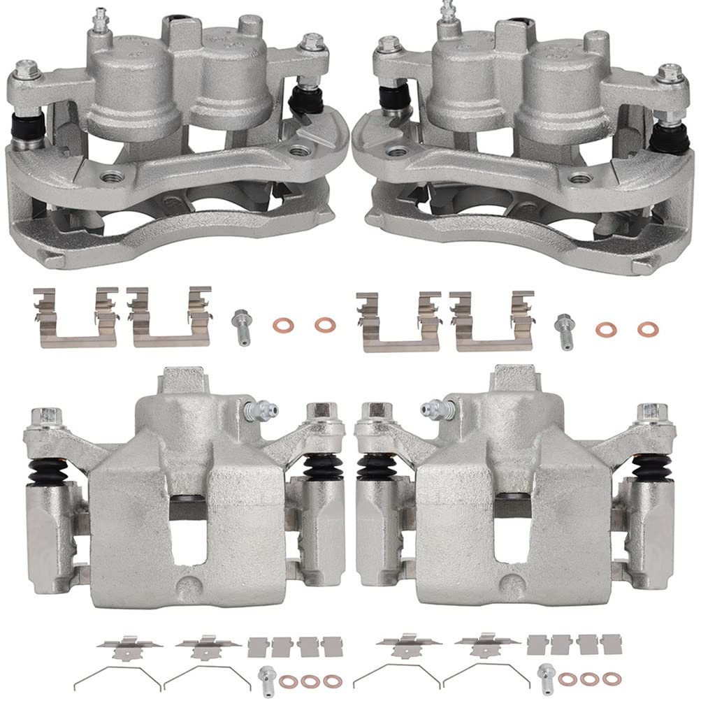 SCITOO Front &amp; Rear Disc Brake Calipers 18B4988 18B4989 18B4644 18B4645 | Fit For Chevrolet Model - For Impala 2006-2010,For Monte Carlo 2006-2007 4PCS With Bracket