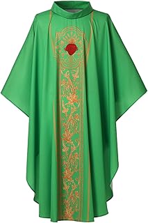 Mens Womens Priest Celebrant Chasuble Catholic Church Father Mass Vestments Robe