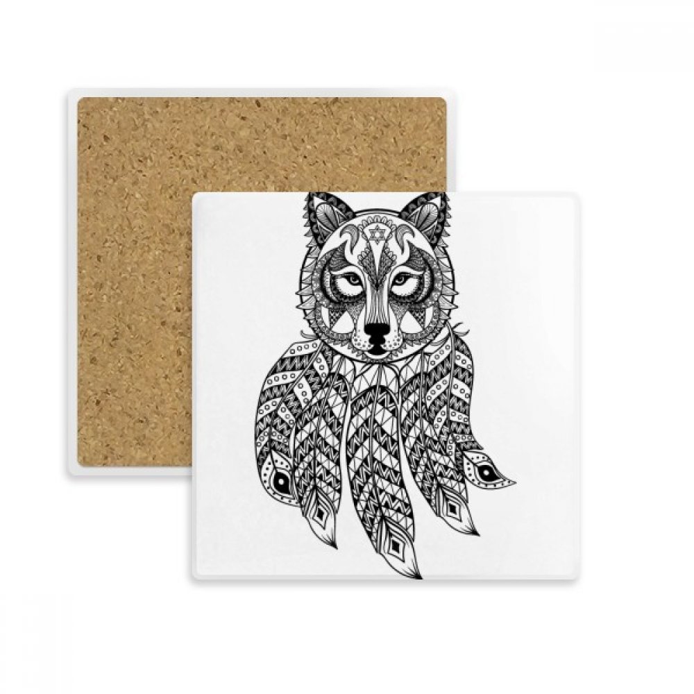 Pierre Absorbante Raccoon pour Pause Café un Dessous de Verre Calme