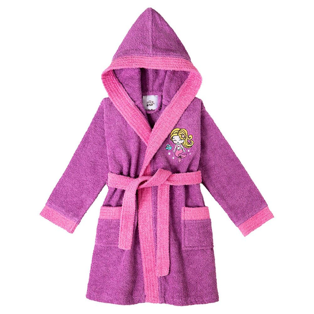 Peignoir De Bain Adolescent Garcon Peignoir Enfant 100% Coton OEKO-TEX - Capuche, 2 Poches, Tissu Éponge Doux | Tailles 2-14 Ans Peignoir Doux Garçon Fille