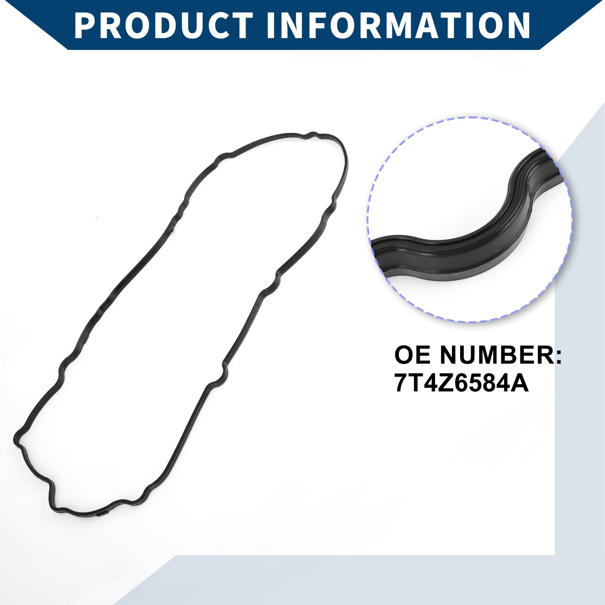 Amazon.com: Hihaha No.7T4Z6584A Valve Cover Gasket for FORD EDGE