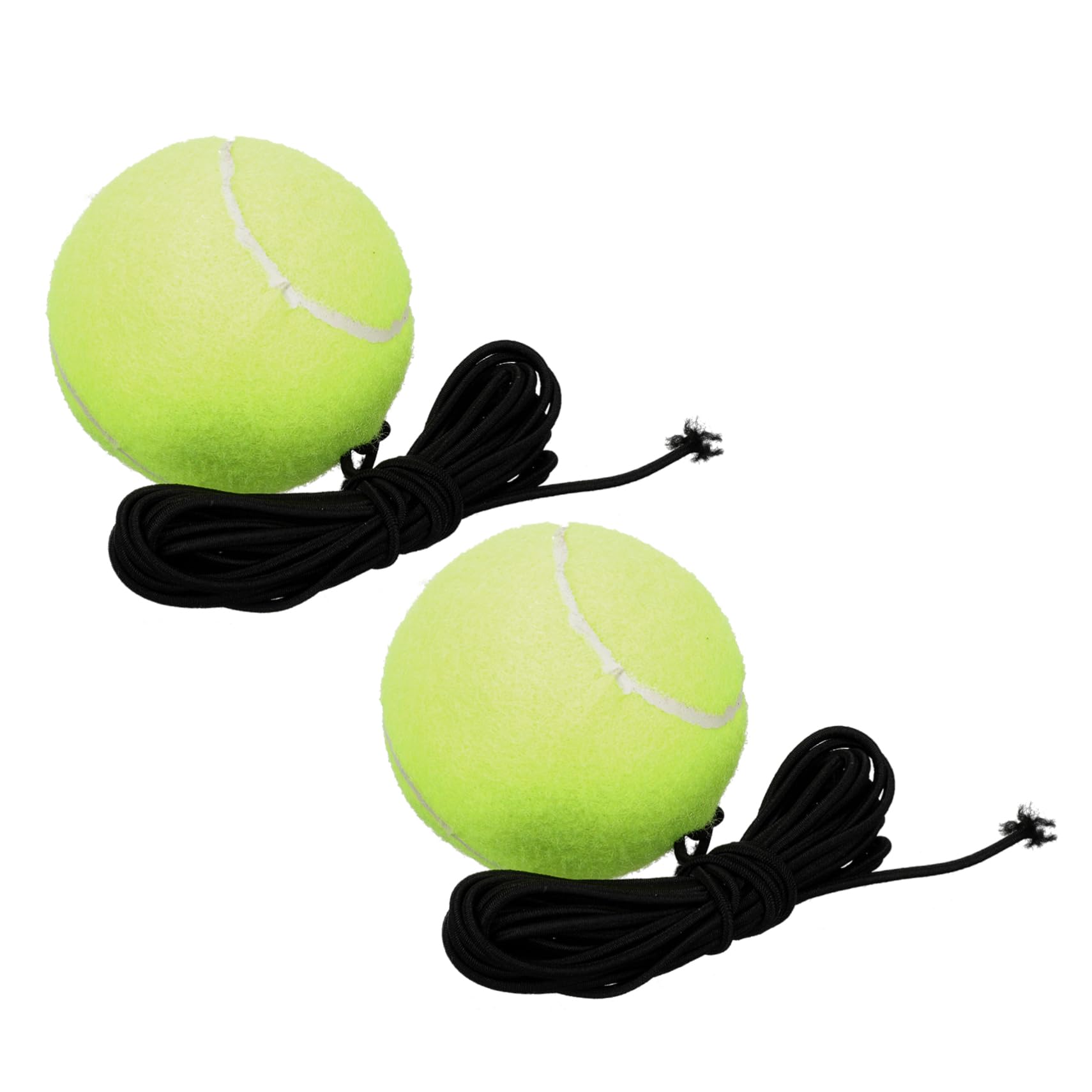 BRIGHTFUFU 2pcs High Bounce Tennis Training Ball Orange Self Practice Rebounder for Adults Boys and Girls