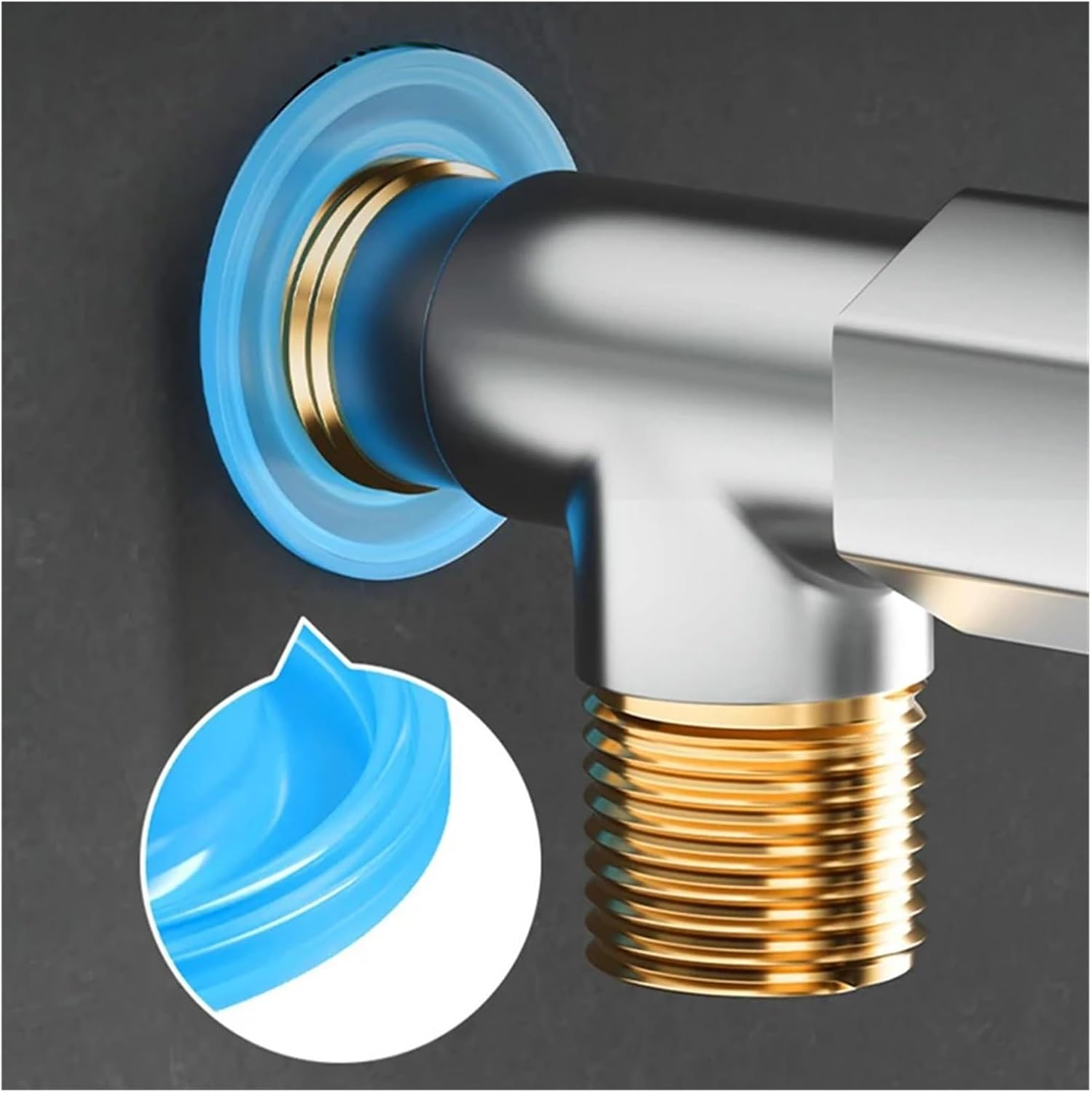 100/10Pcs Faucet Silicone Gasket Rubber Hose Seal Washer Water Plugs(A - White,30PCS)