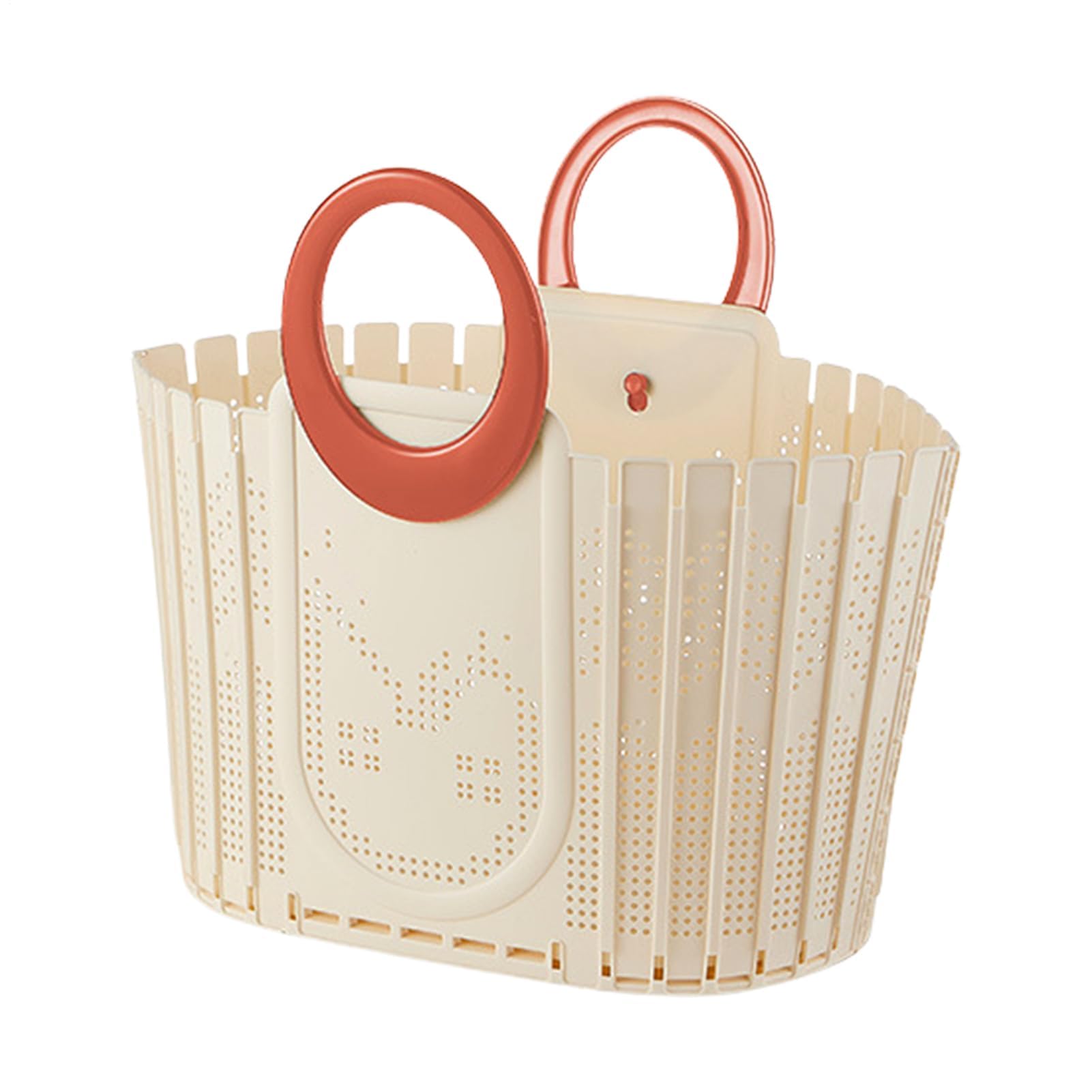 Basket Storage Box Kitchen Laundry,Foldable Toiletry Organizer,Handheld Shower with Handle,Space Saving Ventilated Design
