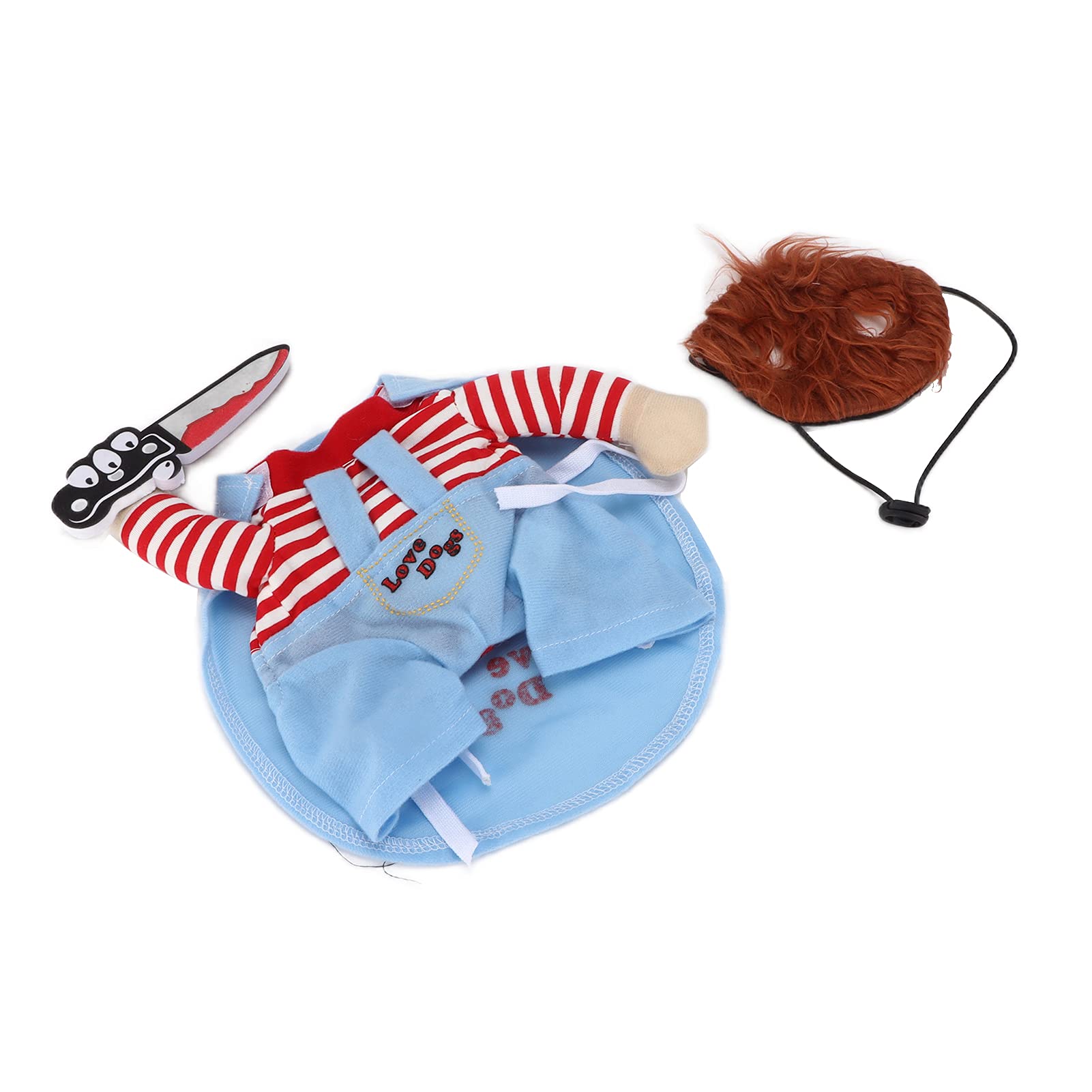 Disfraz de Cosplay para Perros, Ropa Divertida para Perros Que Atrae la Atención de Las Personas, Transpirable, Ajustable para Navidad, para Halloween, para Fiestas, para Cosplay(M)