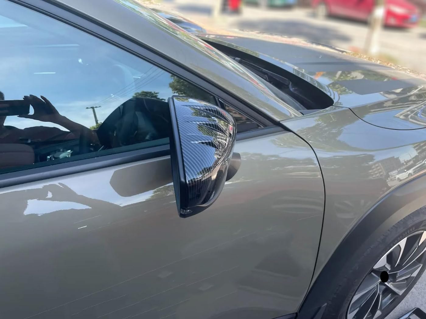 Side View Mirror Cap Cover Compatible With Mazda CX50 CX-50 2023 2024 2025 2026 Rearview Mirrors Trim Exterior Car Accessories ABS 2PCS(Carbon Fiber Style)