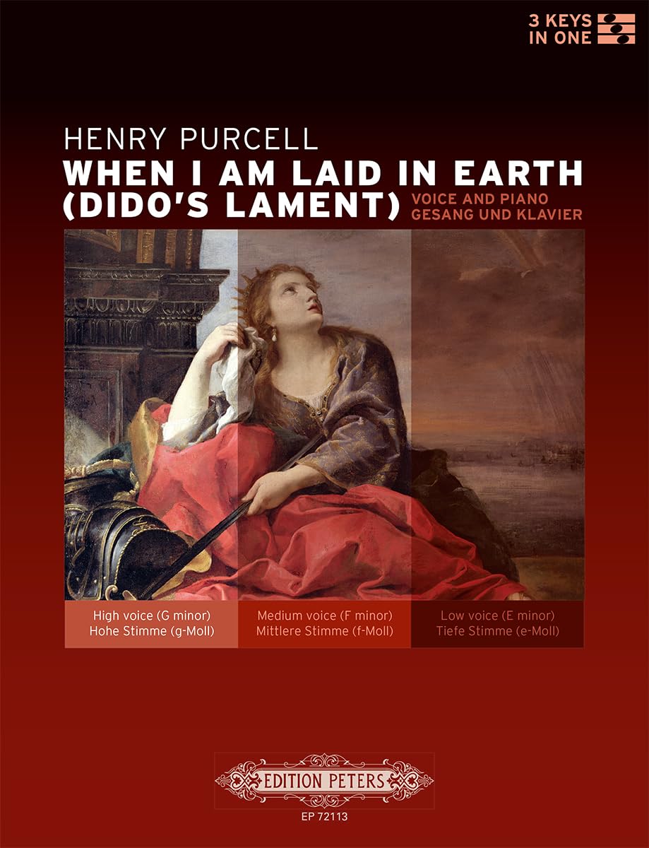 Purcell: Dido's Lament (In Three Keys) (Voice and Piano) (EP72113)