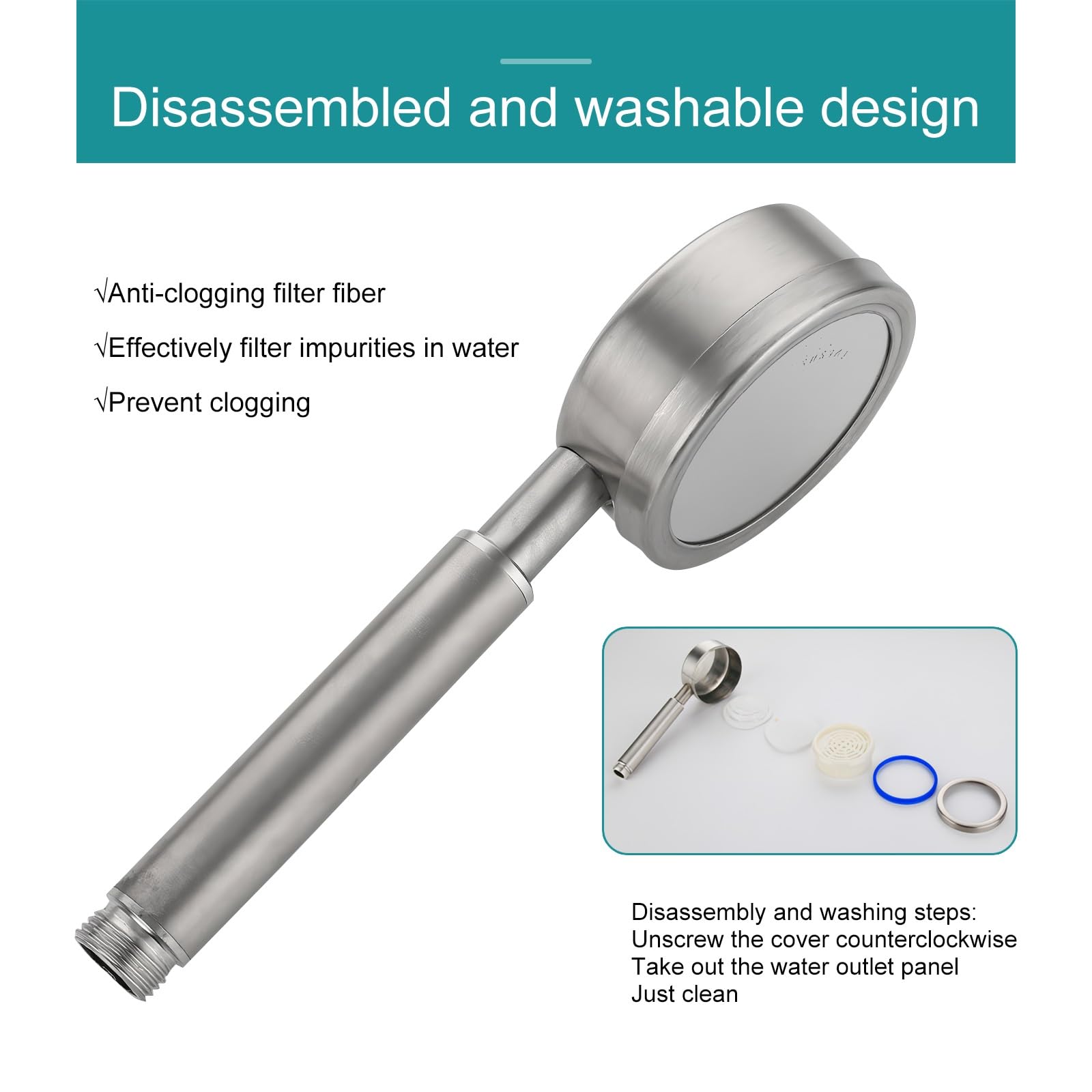 Columna de Ducha con Grifo Ducha para Baños Set de Ducha Completo sin Thermostato Monomando Conjunto Ducha Barra Altura Ajustable y Alcachofa Ducha Mano Cabezal