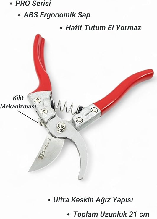 SürLaz Pro Pruning Shears Vineyard Shears Garden Shears