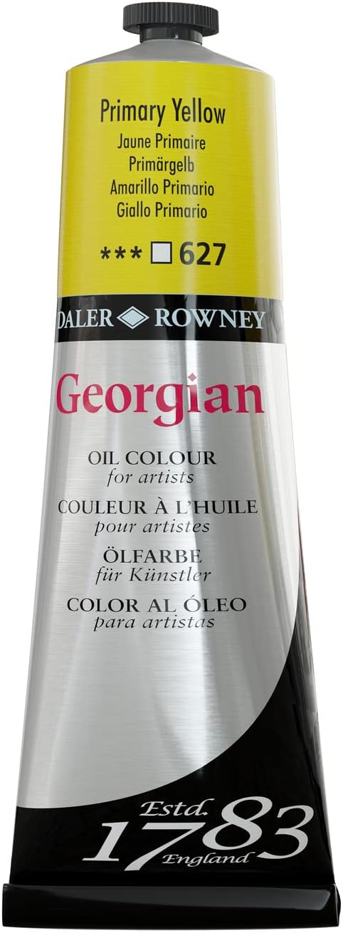 Daler Rowney Georgian Oil Paint - Gorgeous Colors - 225ml - Lemon Yellow Chrome