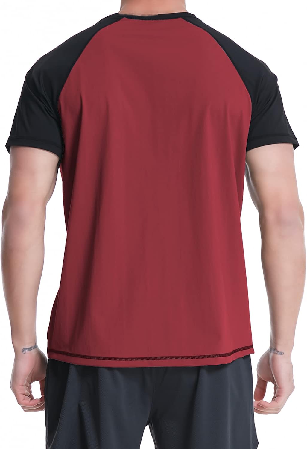 VAYAGER Men's Swim Shirts UPF 50+ Short Sleeve Quick Drying Rashguard Crew Shirt : Sports & Outdoors