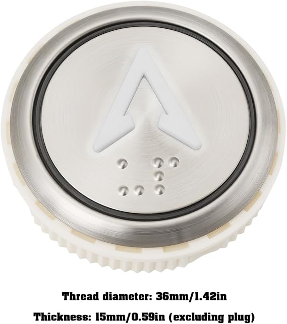 Round Elevator Button AN306 36x15 mm Blue Light Compatible with Elevator Panels