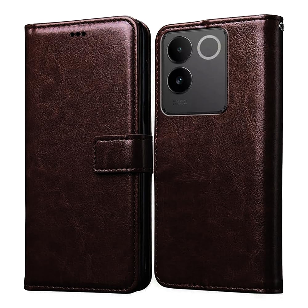 Amazon Brand- Solimo Flip for iQOO Z7 Pro 5G (Leather_Coffee) (B0CHFGM9TD) Amazon Price History, Amazon Price Tracker