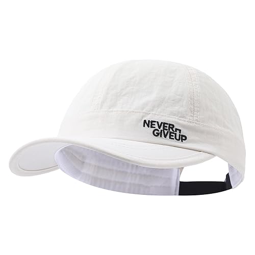Quick Dry Short Brim Baseball Cap Lightweight Unstructured Sports Hat