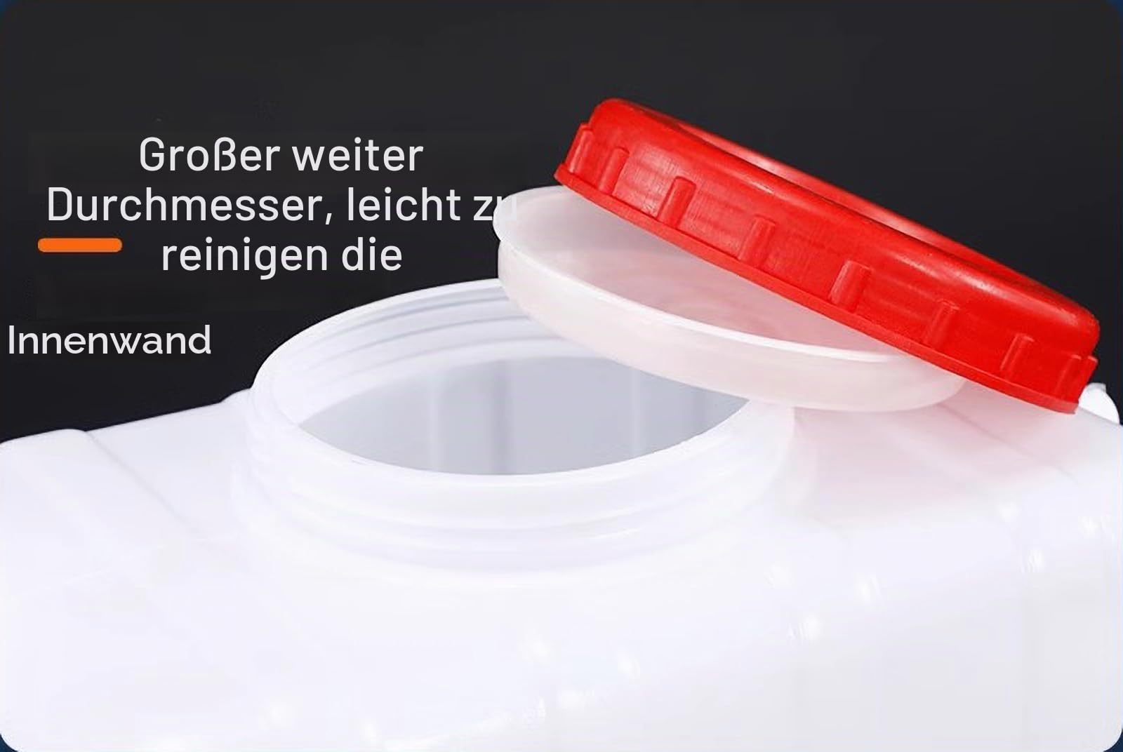 Wassertank Wasserkanister 25L/30L/50L/75L/110L/200L Wasser Lager Wasserbehälter Mit Deckel Mit Wasserhahn Mineralwasser-fass Reines Wasser Kunststoff Camping Auto Zuhause(Size:75L)