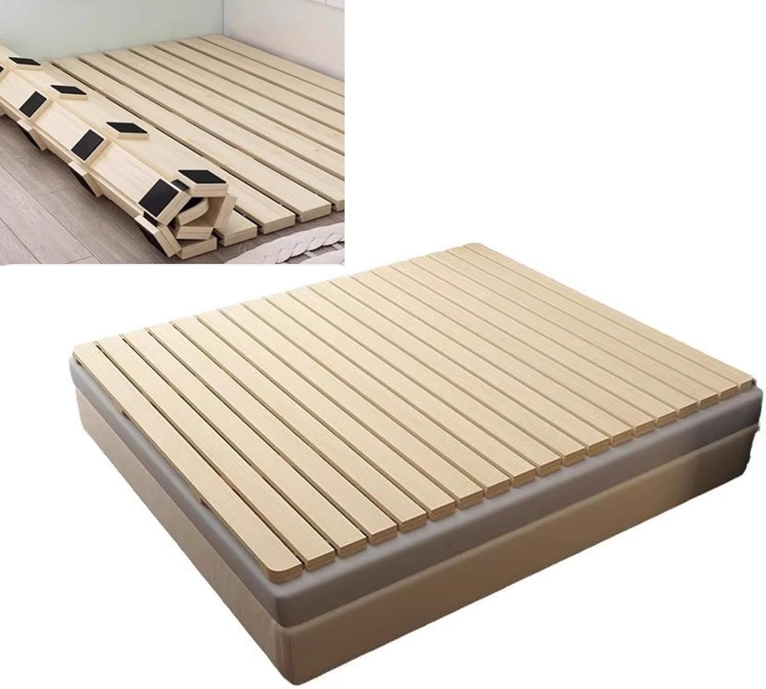 Heavy Duty Bed Board,Bed Plate for Under Mattress,Encrypting The Beds Frame,Moisture-Proof Slatted to Prevent The Mattress from Sagging,Floor Futon Mattres for Living Room(74.8 * 47.2in)